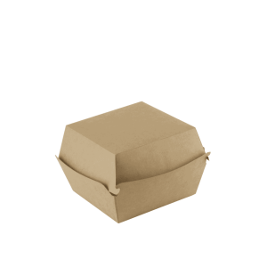 FSC® kraft hamburger bakje 12x12x10cm