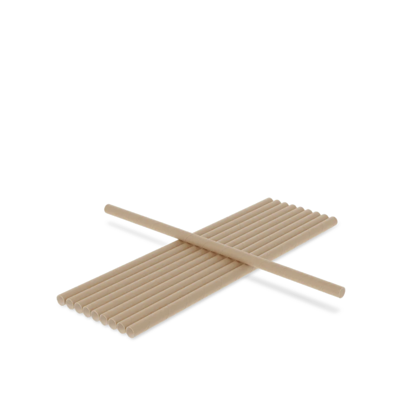 papieren rietje natural 230x6mm