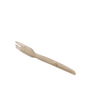 FSC® papieren vork 16,5cm bruin