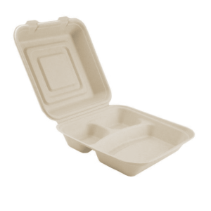 Suikerriet menubox 25x25x8cm 3-vaks XL