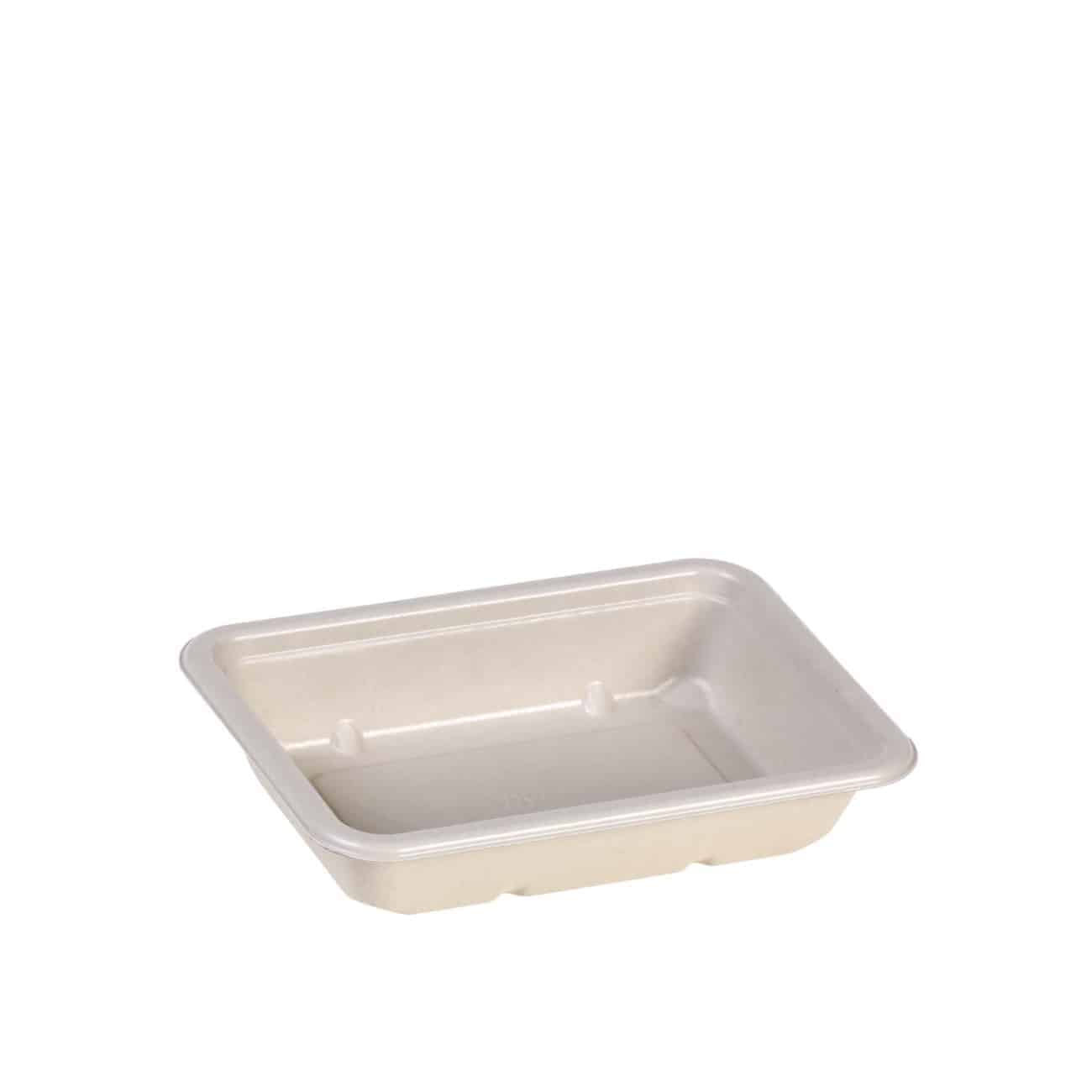 Suikerriet maaltijdbakje gelamineerd 420ml/17,5x12,5x3,5cm