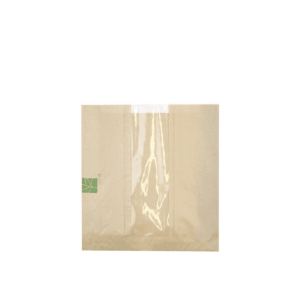 Paperwise broodzak met venster 27x26+(2x3)cm