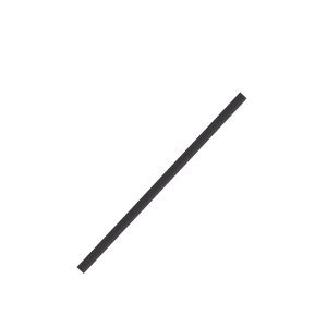 Bamboe vezel rietje zwart 230x8mm