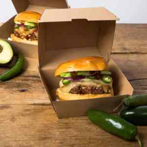 Kartonnen hamburgerbakjes