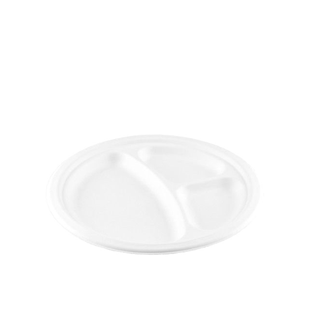 suikerriet bord 26cm rond 3-vaks