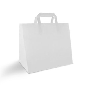 papieren tas middel wit