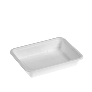suikerriet maaltijd schaal MAP 1-vaks wit