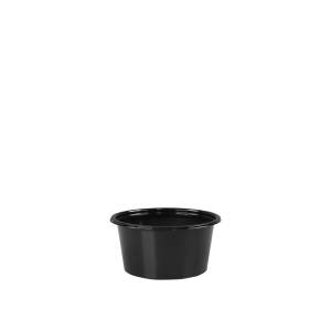 RPET sausbakje zwart 100ml