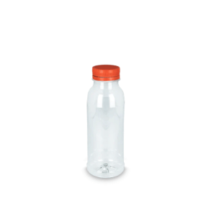 RPET fles 330ml met oranje vaste dop